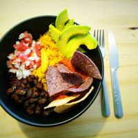 Mexi bowl at Cafe Vida in La Paz