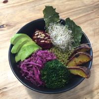 Veggie bowl at Cafe Vida in La Paz