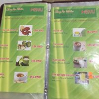 Menu at Chay An Nhien in Da Nang