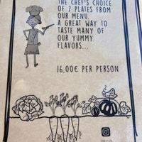 Taster menu, get this! at ONO in Rhodes