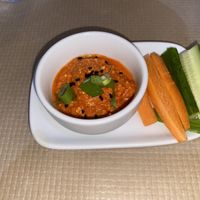 Some kind of vegan dip that was brought out before my meal.  at ONO in Rhodes