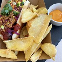 Hot dog  at ONO in Rhodes