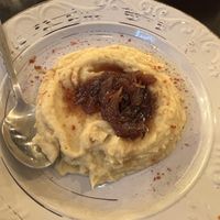 Fava beans with carmelized onions  at ONO in Rhodes