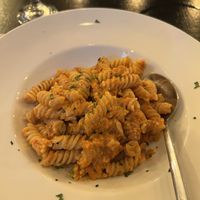 Romesco pasta  at ONO in Rhodes