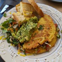 Chickpea Flour Omelette (vegan) at ONO in Rhodes