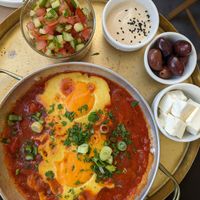 Vegan Shakshouka at ONO in Rhodes