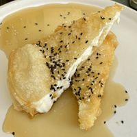 Vegan feta in filo pastry  at ONO in Rhodes