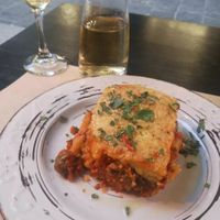 Vegan moussaka at ONO in Rhodes