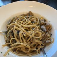 Vegan pasta with mushrooms  at ONO in Rhodes