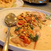 Beetroot ravioli at ONO by Marouli in Rhodes