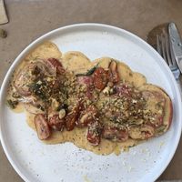 Vegan Beetroot Ravioli  at ONO by Marouli in Rhodes