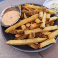 Fries with vegan mayo at ONO by Marouli in Rhodes