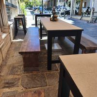 Outdoor area at ONO by Marouli in Rhodes