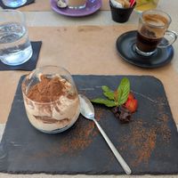 Tiramisu and Greek coffee at ONO by Marouli in Rhodes