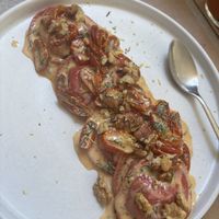 Beetroot ravioli   at ONO by Marouli in Rhodes