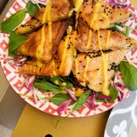 Vegetable tart at ONO in Rhodes