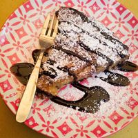 Orange and chocolate pie at ONO in Rhodes