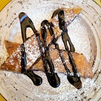 Strudel with summer fruits at ONO in Rhodes