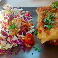 Vegan Moussaka at ONO in Rhodes