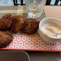 Green falafel at ONO in Rhodes