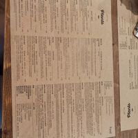 The menu at Plants in Taipei