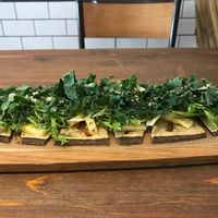 Tasty raw flatbread at Plants in Taipei