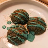 Falafel with hummuss  at Plants in Taipei