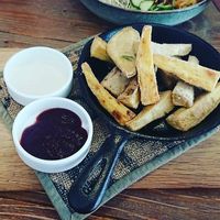 Rosemary fries with two dipping sauces at Plants in Taipei