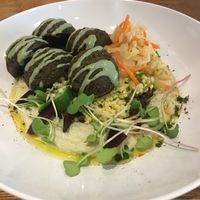 Falafel bowl at Plants in Taipei