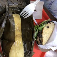 tamale & arepa at Soul Cocina in Durham