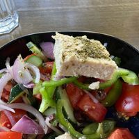 Greek salad  at Veganaki in Athens
