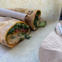 Falafel in gluten free wrap  at Veganaki in Athens