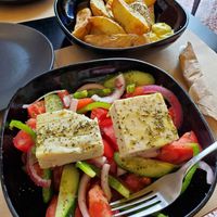 Greek Salad at Veganaki in Athens