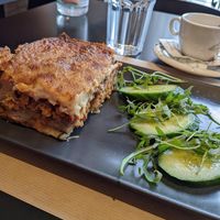 Moussaka, so so so tasteful! at Veganaki in Athens