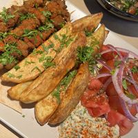 Souflaki platter  at Veganaki in Athens