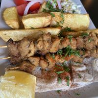 Souvlaki   at Veganaki in Athens