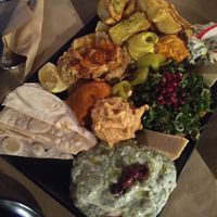 appetizer sharing plate! at Veganaki in Athens