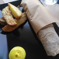 soya souvlaki at Veganaki in Athens