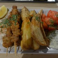 Souvlaki at Veganaki in Athens