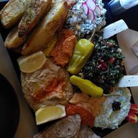 appetizer plate at Veganaki in Athens