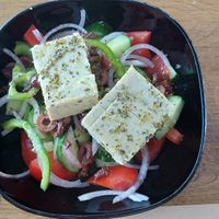 Greek Salad at Veganaki in Athens