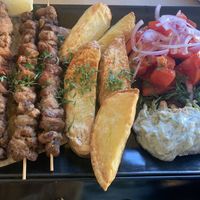 Souvlaki   at Veganaki in Athens