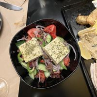 Greek salad  at Veganaki in Athens