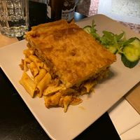 Pastisio at Veganaki in Athens