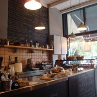 Where is all happens - kitchen and servery at Veganaki in Athens