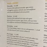 Our dishes   at Veganaki in Athens