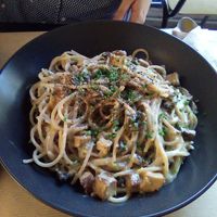 Carbonara at Veganaki in Athens