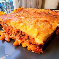 Pastitsio at Veganaki in Athens