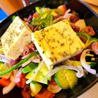 Greek Salad at Veganaki in Athens