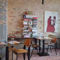 Inside at Veganaki in Athens